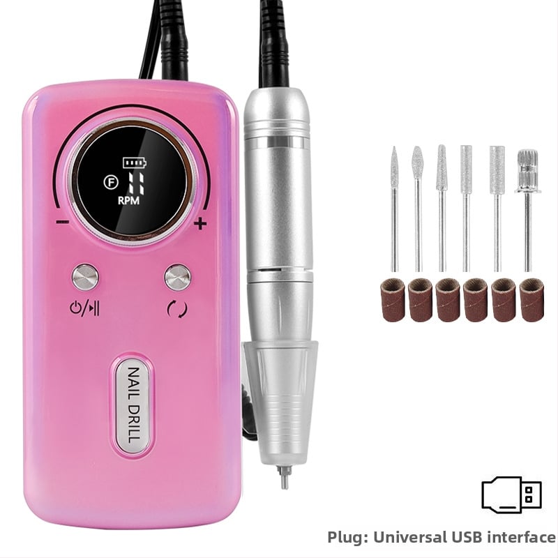 Τρίμερ νυχιών V5, επαναφορτιζόμενος φορητός πολυλειτουργικός εργαλείο περιποίησης νυχιών για γυάλισμα και αφαίρεση βερνικιού