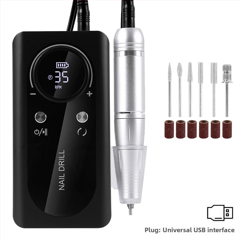 Τρίμερ νυχιών V5, επαναφορτιζόμενος φορητός πολυλειτουργικός εργαλείο περιποίησης νυχιών για γυάλισμα και αφαίρεση βερνικιού