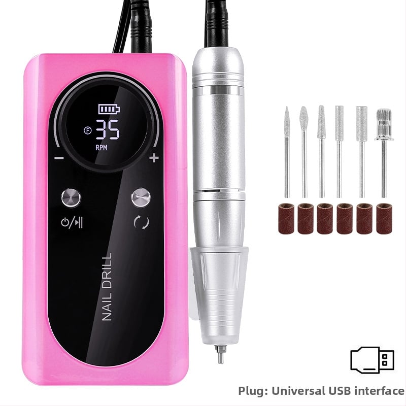 Τρίμερ νυχιών V5, επαναφορτιζόμενος φορητός πολυλειτουργικός εργαλείο περιποίησης νυχιών για γυάλισμα και αφαίρεση βερνικιού