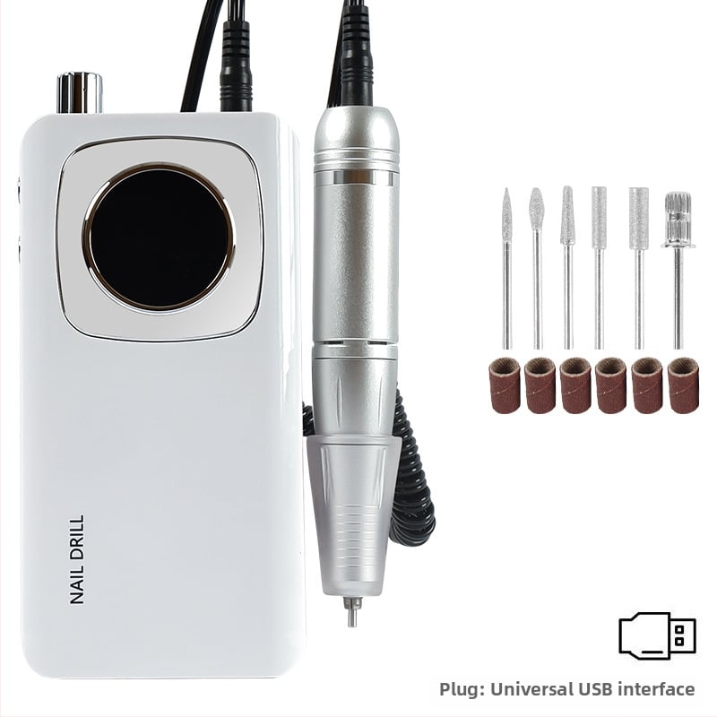 Τρίμερ νυχιών V5, επαναφορτιζόμενος φορητός πολυλειτουργικός εργαλείο περιποίησης νυχιών για γυάλισμα και αφαίρεση βερνικιού