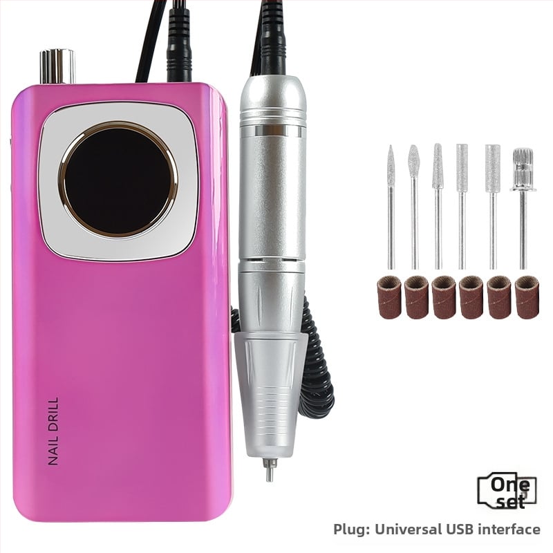 Τρίμερ νυχιών V5, επαναφορτιζόμενος φορητός πολυλειτουργικός εργαλείο περιποίησης νυχιών για γυάλισμα και αφαίρεση βερνικιού