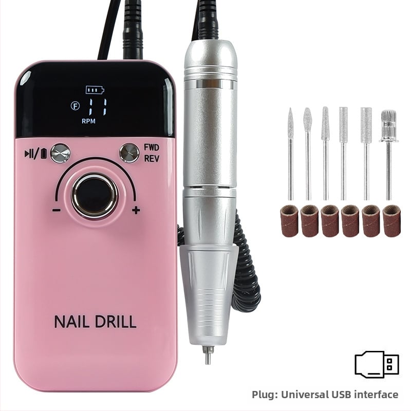 Τρίμερ νυχιών V5, επαναφορτιζόμενος φορητός πολυλειτουργικός εργαλείο περιποίησης νυχιών για γυάλισμα και αφαίρεση βερνικιού