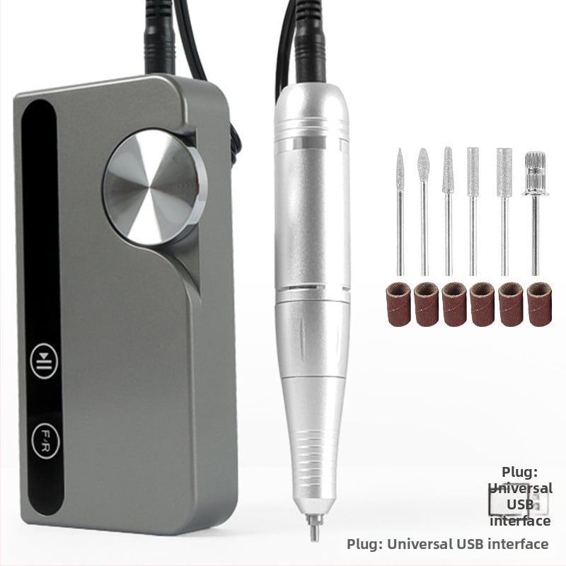 Τρίμερ νυχιών V5, επαναφορτιζόμενος φορητός πολυλειτουργικός εργαλείο περιποίησης νυχιών για γυάλισμα και αφαίρεση βερνικιού