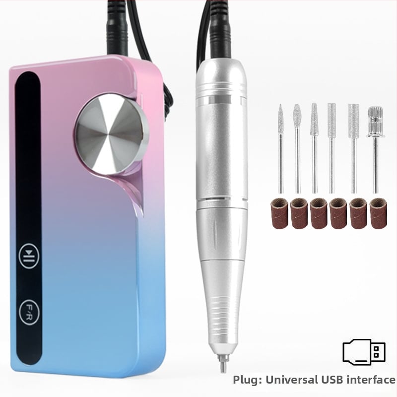 Τρίμερ νυχιών V5, επαναφορτιζόμενος φορητός πολυλειτουργικός εργαλείο περιποίησης νυχιών για γυάλισμα και αφαίρεση βερνικιού