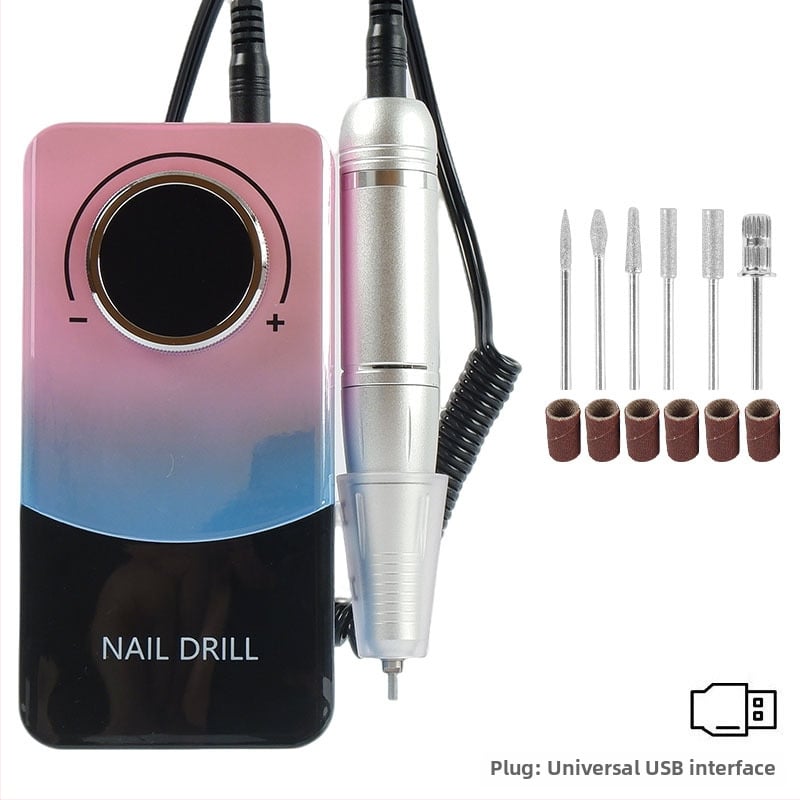 Τρίμερ νυχιών V5, επαναφορτιζόμενος φορητός πολυλειτουργικός εργαλείο περιποίησης νυχιών για γυάλισμα και αφαίρεση βερνικιού