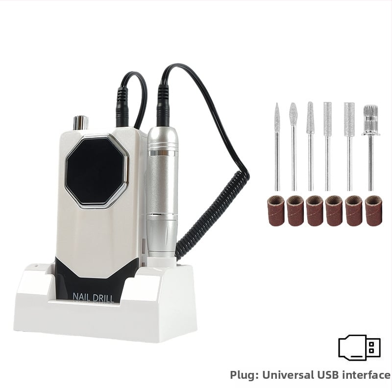 Τρίμερ νυχιών V5, επαναφορτιζόμενος φορητός πολυλειτουργικός εργαλείο περιποίησης νυχιών για γυάλισμα και αφαίρεση βερνικιού