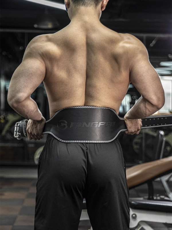 Kožni pojas za struk za čučnjeve i teška dizanja — zaštita struka
