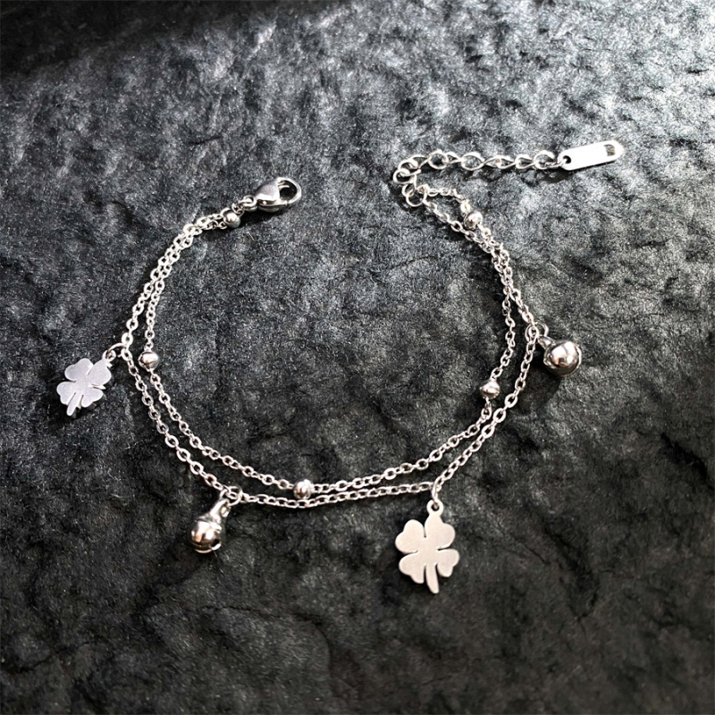 Brățară din oțel titan, dublu strat, electroplătită, unisex, design original, formă geometrică, 10 g