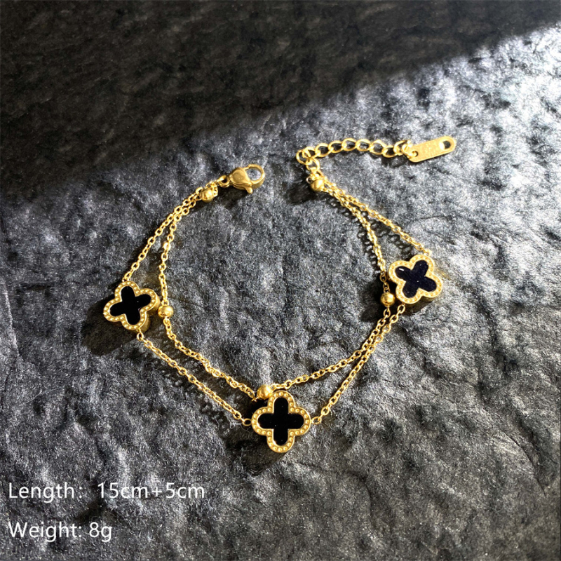 Brățară din oțel titan, dublu strat, electroplătită, unisex, design original, formă geometrică, 10 g