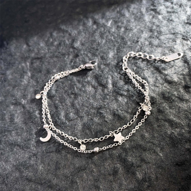 Brățară din oțel titan, dublu strat, electroplătită, unisex, design original, formă geometrică, 10 g