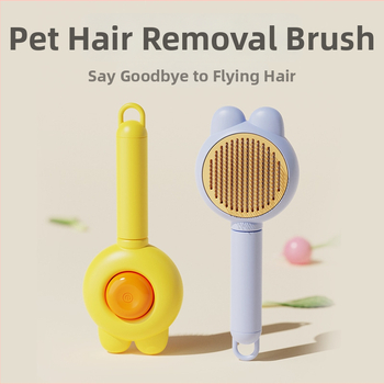 Kefa na odstraňovanie chlpov pre mačky a psy - plastový grooming nástroj