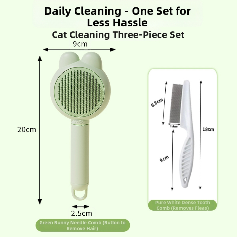 Kefa na odstraňovanie chlpov pre mačky a psy - plastový grooming nástroj