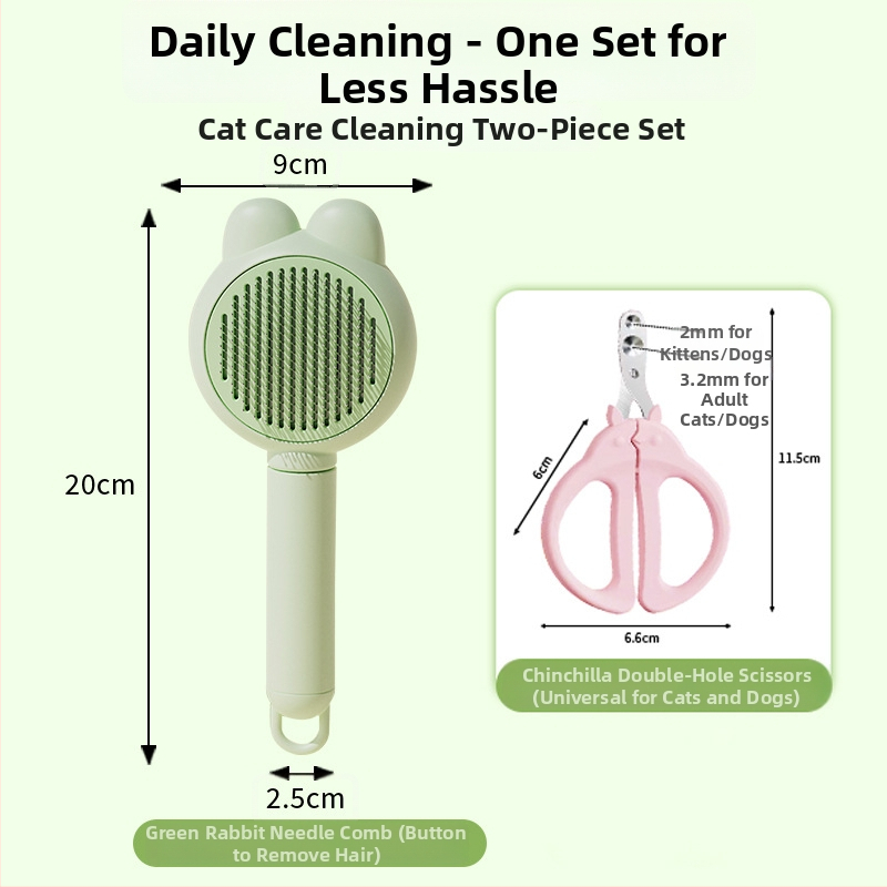 Kefa na odstraňovanie chlpov pre mačky a psy - plastový grooming nástroj