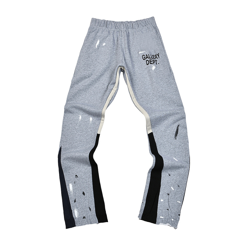 Traperice s grafiti printom Splash Ink, širokog kroja, srednji pojas, zip zatvarač, 90% pamuk, za sve sezone.