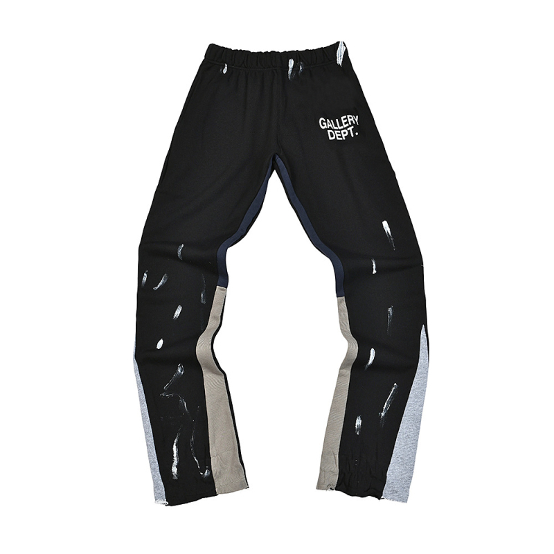 Traperice s grafiti printom Splash Ink, širokog kroja, srednji pojas, zip zatvarač, 90% pamuk, za sve sezone.