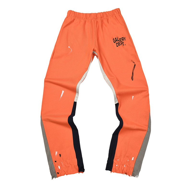 Traperice s grafiti printom Splash Ink, širokog kroja, srednji pojas, zip zatvarač, 90% pamuk, za sve sezone.