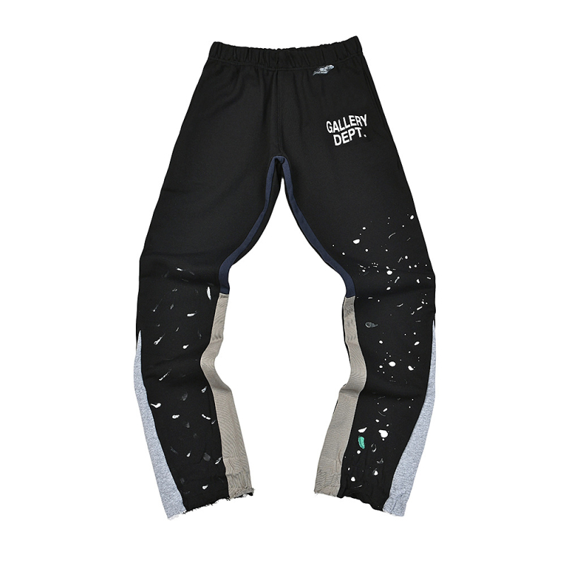 Traperice s grafiti printom Splash Ink, širokog kroja, srednji pojas, zip zatvarač, 90% pamuk, za sve sezone.