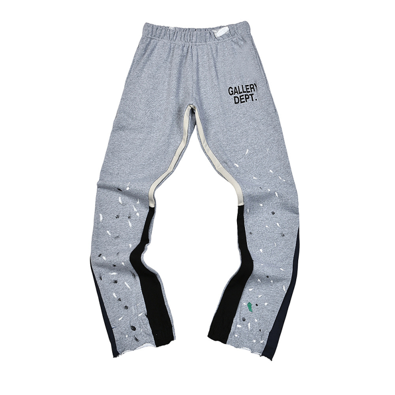 Traperice s grafiti printom Splash Ink, širokog kroja, srednji pojas, zip zatvarač, 90% pamuk, za sve sezone.