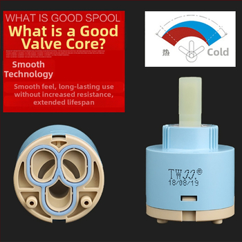 Keramičko jezgro ventila za kuhinjski drez – serija 3540, modeli 25/35/40, materijal 304 nehrđajući čelik, konstrukcija s jednim ćelijom