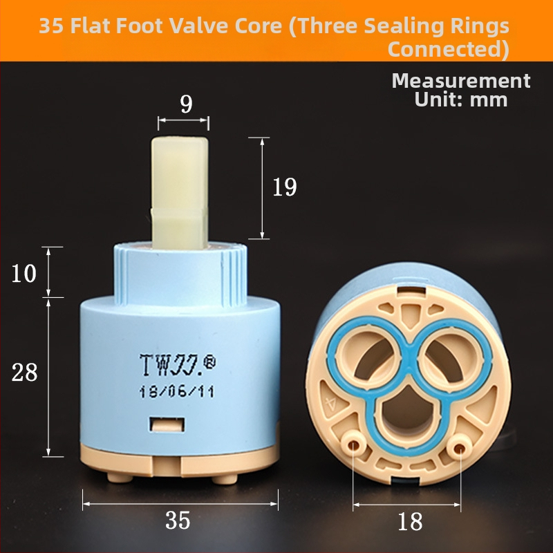 Keramičko jezgro ventila za kuhinjski drez – serija 3540, modeli 25/35/40, materijal 304 nehrđajući čelik, konstrukcija s jednim ćelijom
