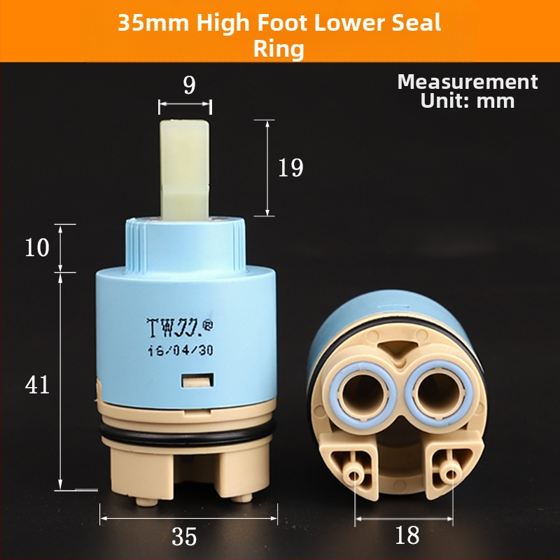 Keramičko jezgro ventila za kuhinjski drez – serija 3540, modeli 25/35/40, materijal 304 nehrđajući čelik, konstrukcija s jednim ćelijom