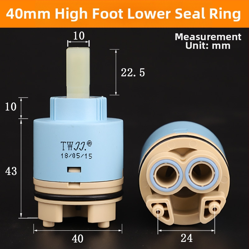 Keramičko jezgro ventila za kuhinjski drez – serija 3540, modeli 25/35/40, materijal 304 nehrđajući čelik, konstrukcija s jednim ćelijom