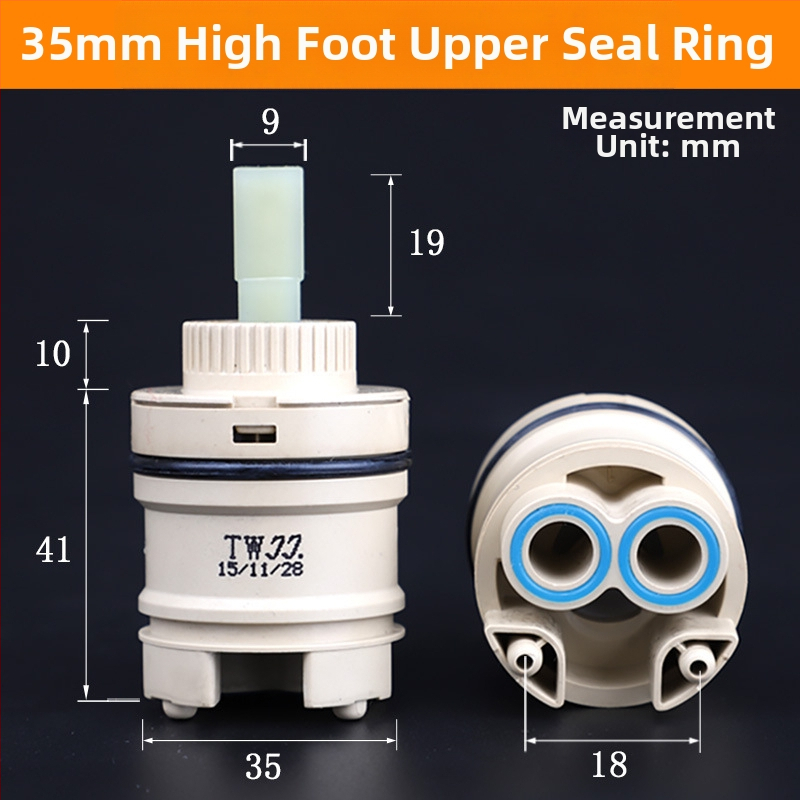 Keramičko jezgro ventila za kuhinjski drez – serija 3540, modeli 25/35/40, materijal 304 nehrđajući čelik, konstrukcija s jednim ćelijom