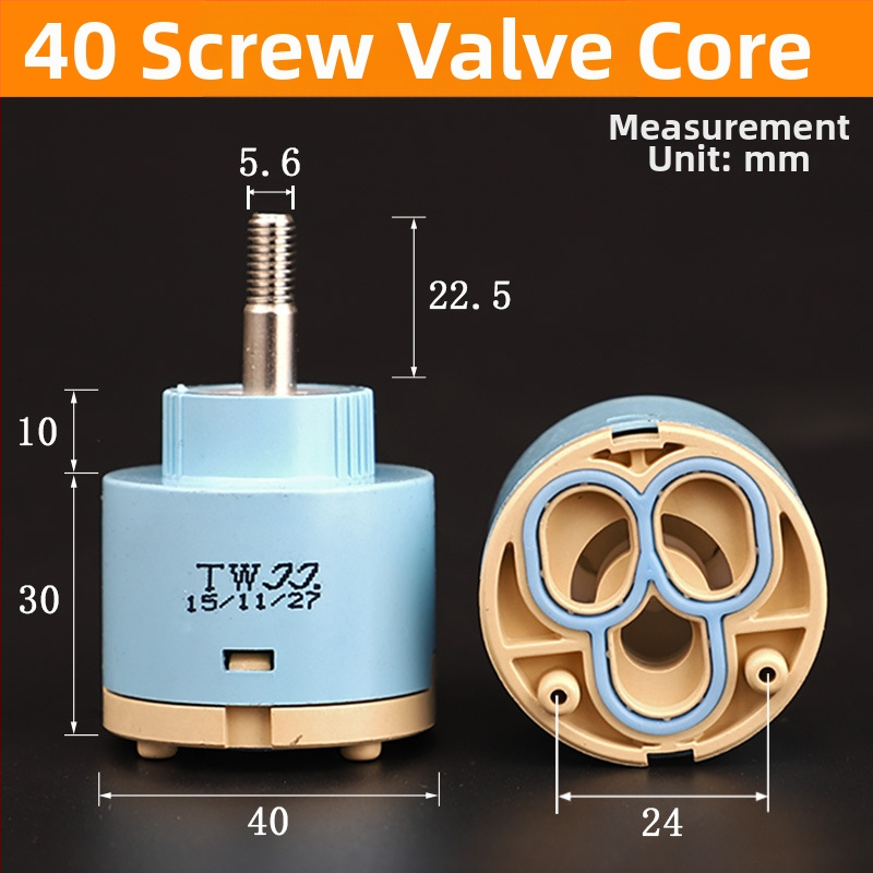Keramičko jezgro ventila za kuhinjski drez – serija 3540, modeli 25/35/40, materijal 304 nehrđajući čelik, konstrukcija s jednim ćelijom