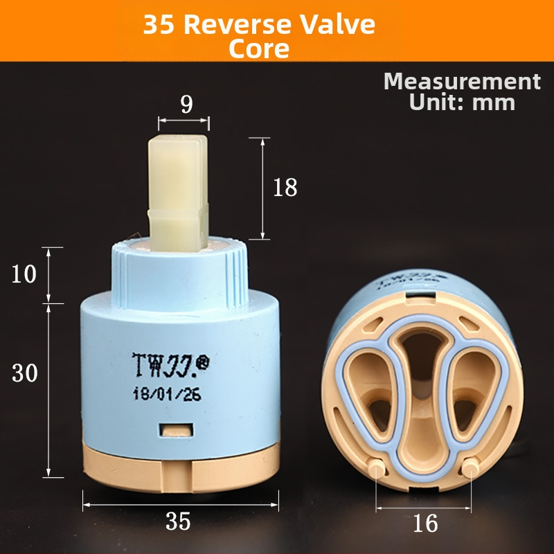 Keramičko jezgro ventila za kuhinjski drez – serija 3540, modeli 25/35/40, materijal 304 nehrđajući čelik, konstrukcija s jednim ćelijom
