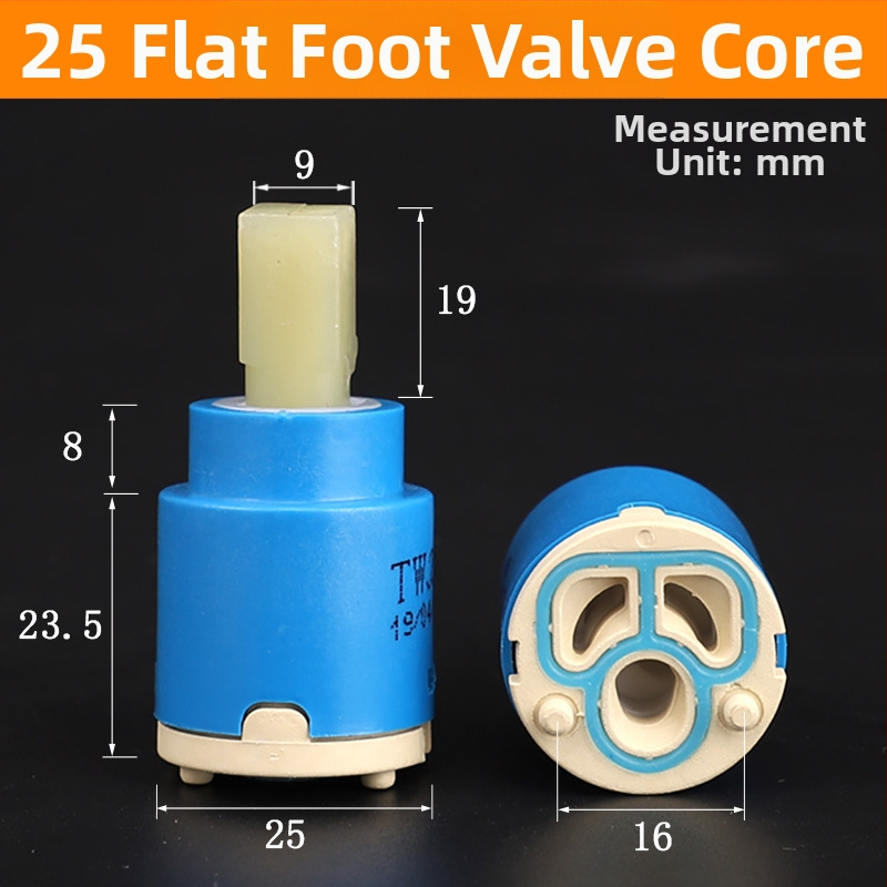 Keramičko jezgro ventila za kuhinjski drez – serija 3540, modeli 25/35/40, materijal 304 nehrđajući čelik, konstrukcija s jednim ćelijom