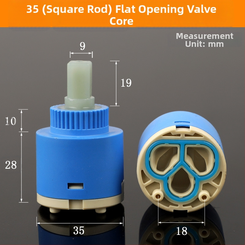 Keramičko jezgro ventila za kuhinjski drez – serija 3540, modeli 25/35/40, materijal 304 nehrđajući čelik, konstrukcija s jednim ćelijom