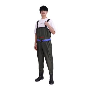 Unisex PVC αδιάβροχα παντελόνια βάδισμα για ψάρεμα, ενισχυμένα, ανθεκτικά στη φθορά και αντιανεμικά, για χρήση όλο τον χρόνο
