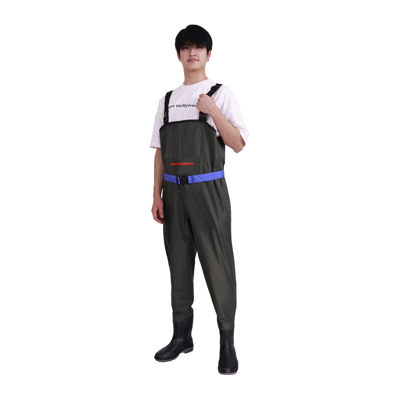 Unisex PVC αδιάβροχα παντελόνια βάδισμα για ψάρεμα, ενισχυμένα, ανθεκτικά στη φθορά και αντιανεμικά, για χρήση όλο τον χρόνο