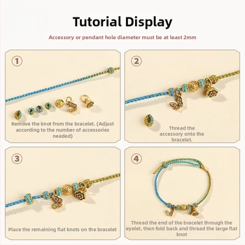 Ručne pletený náramok z kordy, etnický štýl, unisex (leto 2025)