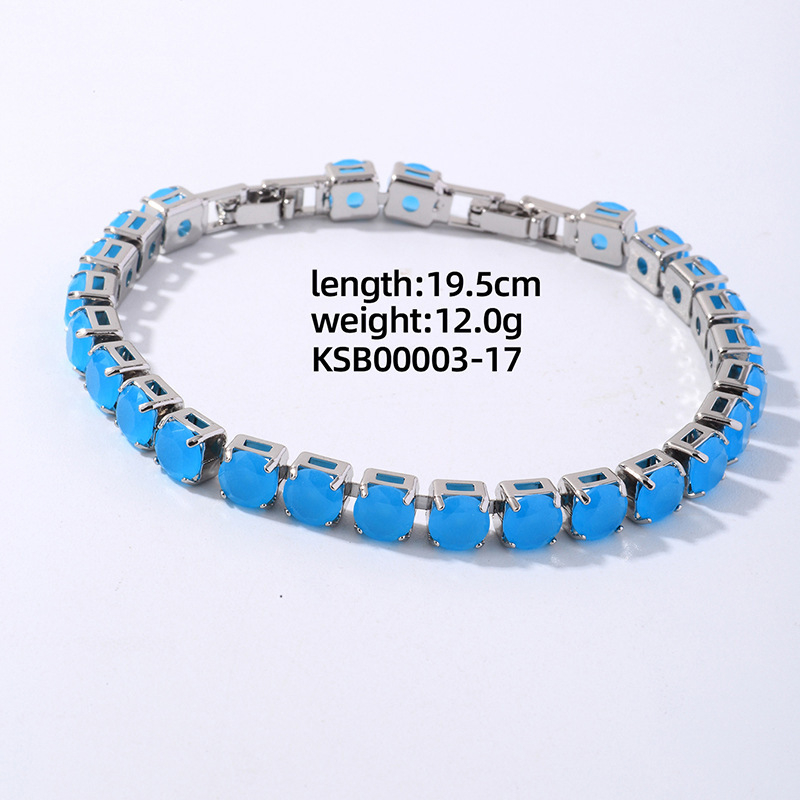 Brățări unisex din cupru cu formă geometrică și pietre zircon micro-pavé — Kérastase jewelry