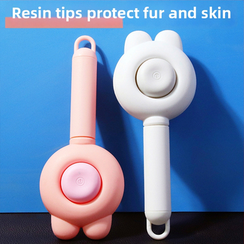 Hrebeň pre domáce zvieratá pre mačky a psy – jedným tlačidlom odstránenie srsti, rozpletanie zacuchaných chĺpkov, masáž, PP materiál