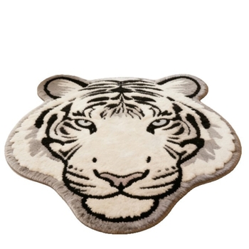 Covor pentru camera copiilor din cașmir artificial – animale drăguțe, formă neregulată, lavabil, potrivit pentru dormitor și sufragerie