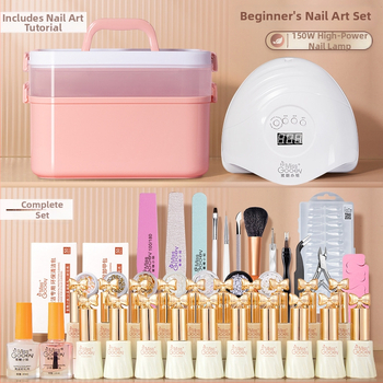 Σετ εργαλείων μανικιούρ με λαμπτήρα ταχείας πήξης για gel νύχια – γυάλινα εργαλεία, γενική χρήση, μάρκα Miss gooey / Miss honey
