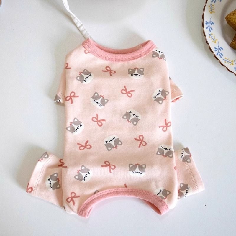 Dresspet Pijama Cauciuc Pisici Cald cu Înfășurare la Abdomen, Pentru Patru Labe, Model 1001828769