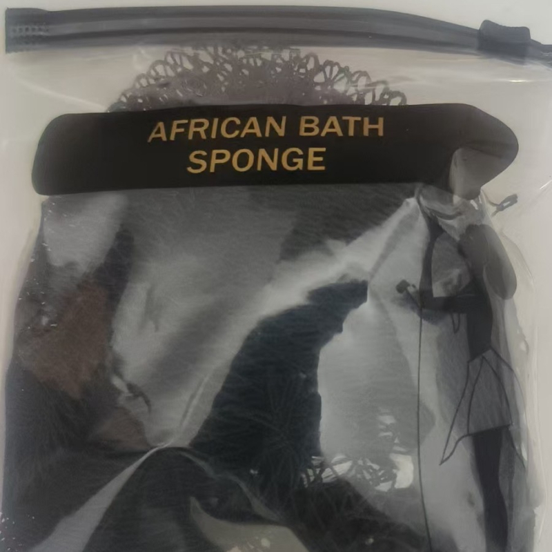 Prosop de baie exfoliant din plasă de nylon, cu șnur de strângere și elasticitate ridicată