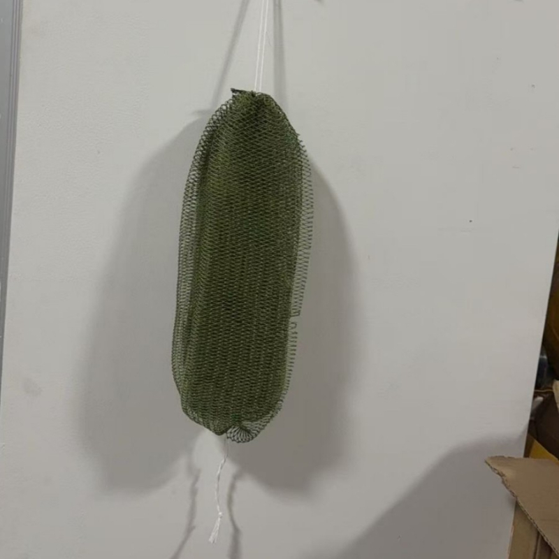 Prosop de baie exfoliant din plasă de nylon, cu șnur de strângere și elasticitate ridicată