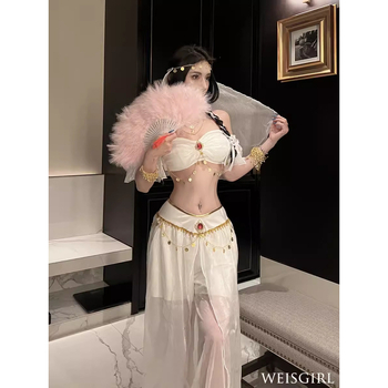 Костюм за танц на корема – Екзотичен индийски танцов костюм за мъже, Jasmine Princess Elf фотокостюм, плат 95% и повече, лято 2022