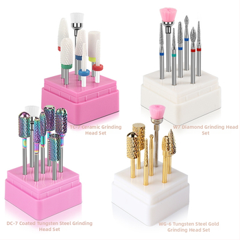 Σετ φρεζών νυχιών από κράμα βολφραμίου για αφαίρεση και γυάλισμα βερνικιού — 23 g, Monika Nails Professional