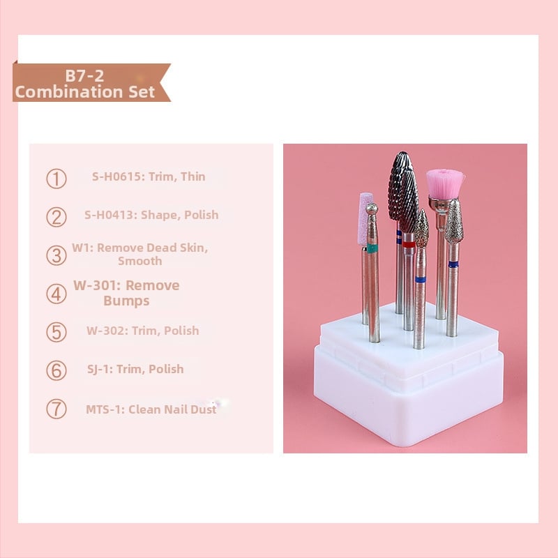 Σετ φρεζών νυχιών από κράμα βολφραμίου για αφαίρεση και γυάλισμα βερνικιού — 23 g, Monika Nails Professional