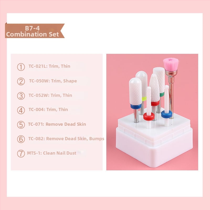 Σετ φρεζών νυχιών από κράμα βολφραμίου για αφαίρεση και γυάλισμα βερνικιού — 23 g, Monika Nails Professional