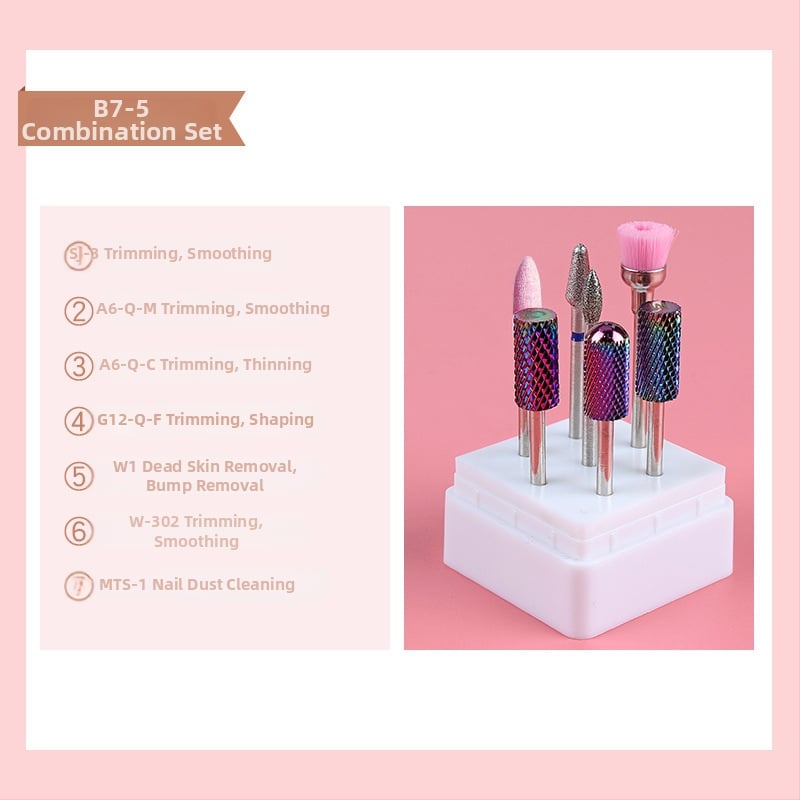 Σετ φρεζών νυχιών από κράμα βολφραμίου για αφαίρεση και γυάλισμα βερνικιού — 23 g, Monika Nails Professional