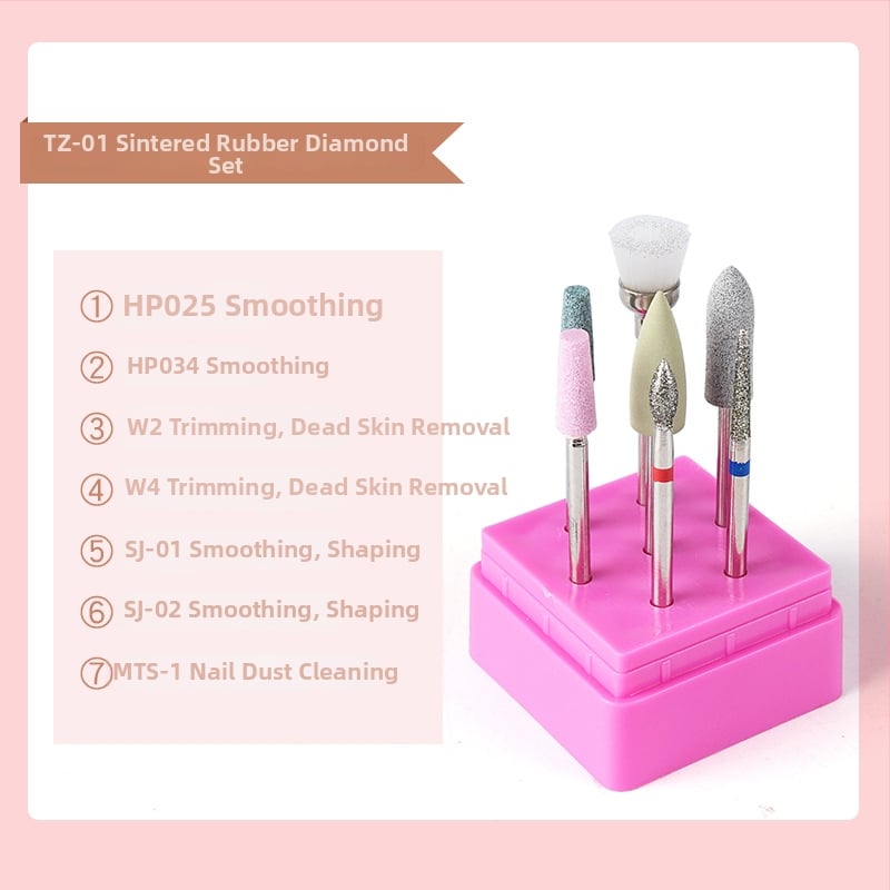 Σετ φρεζών νυχιών από κράμα βολφραμίου για αφαίρεση και γυάλισμα βερνικιού — 23 g, Monika Nails Professional