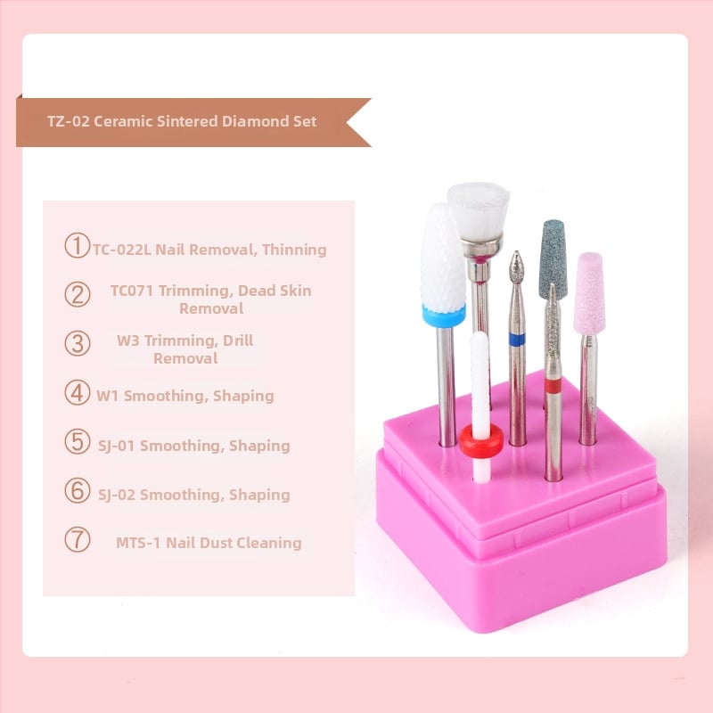 Σετ φρεζών νυχιών από κράμα βολφραμίου για αφαίρεση και γυάλισμα βερνικιού — 23 g, Monika Nails Professional