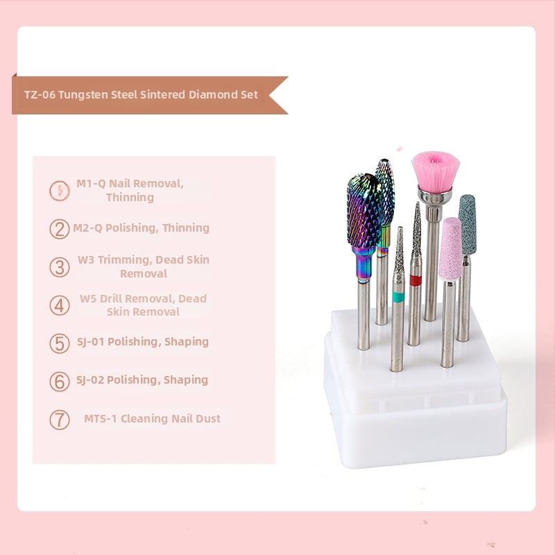 Σετ φρεζών νυχιών από κράμα βολφραμίου για αφαίρεση και γυάλισμα βερνικιού — 23 g, Monika Nails Professional