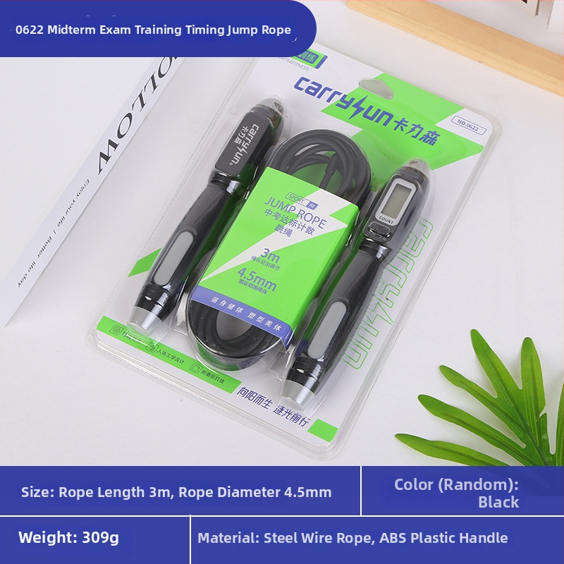 Mechanické počítadlo na skákanie šnúry s ložiskom - kalistenický tréning, model 001, ABS a PVC